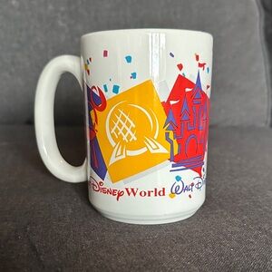 Disney World White Mug with Colorful Design